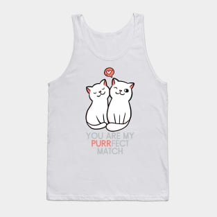 You are my Perfect Match Cats Couple Tank Top